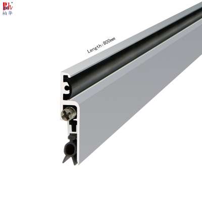 800mm Automatic Door Bottom Seals Aluminium Auto lift Screw Fixed S type Sealing Bar Weatherstripping for No Groove Wooden door