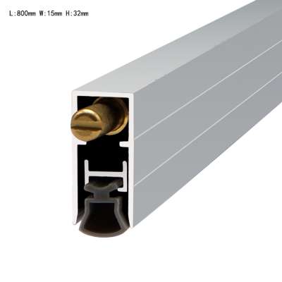 800mm Aluminium Automatical Drop Down Weatherstrippin U type Groove Hidden Sealed for Hotel Interior Wooden Door Bottom Seal M01